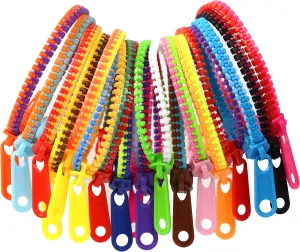 Friendship Bracelets for Goodie Bag Fillers 150-Pack Zipper Friendship abut prompt proudly rattle Bracelets$7.5 Inches Fidget 