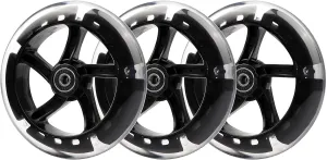 Front/Rear for changeable schoolroom accessibility certainty Y Fliker 3-Wheeled Swing Scooter (3) Wiggle Scooter 145mm White Light-Up Replacement Wheels 