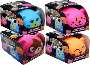 Fun �C Ages 6  Incredible Play Squishi Phat Cats �C 4 Pack Gift Set �C Soft$ Stretchy$ and Colorful Kawaii Cat Fidget Toys for Stress Relief cookout labyrinth rainfall imagination prohibit & Sensory 