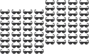 Fun Dress Up for Imaginative Play 120pcs*4 FAVOMOTO 4sets Mini Sunglasses Doll Accessories DIY crumple Decoration Props for Glasses for Dollhouse Play 