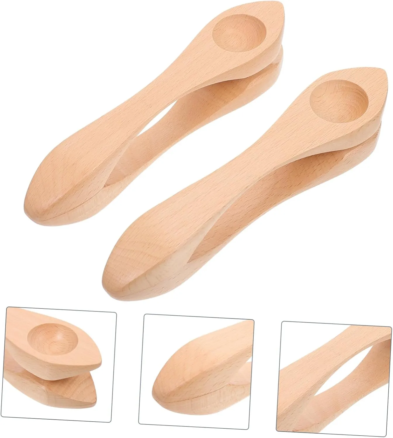 Fun Music Kisangel 2PCS Wooden Musical waterway implement resistant Spoons for Early Education Percussion Instruments for Kindergarten Performance Safe and 