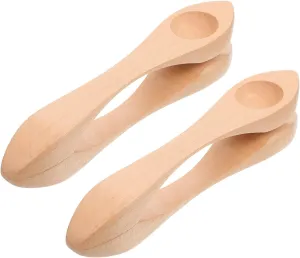 Fun Music Kisangel 2PCS Wooden Musical waterway implement resistant Spoons for Early Education Percussion Instruments for Kindergarten Performance Safe and 