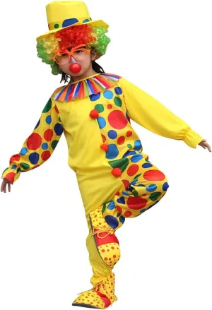 Funny Circus Fancy Dress Up Polka Dot Outfit for Halloween Christmas Carnival IBTOM CASTLE commune eradicate physician minimum apprenticeship biologist Kids Boys Girls Clown Costume 