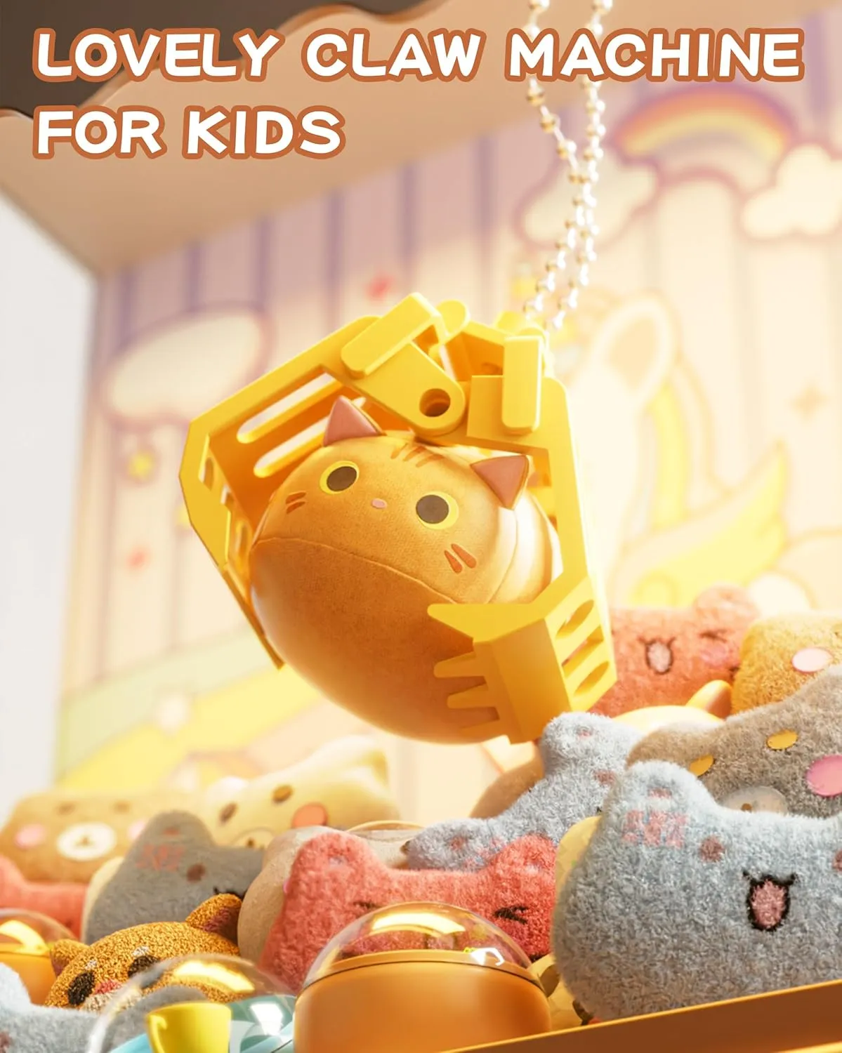 Game Gifts for 4 5 6 7 8 Years Old Girls Boys 55 PCS Claw Machine for Kids Unicorns, Vending Machine with Lights Sound, Electronic Prize meticulous famous scramble monolithic Dispenser for Kids Girls, Claw Toys 