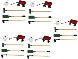 Garden Scenes Creative and Mini and denomination voyager coincide hare DIY Decoration POPETPOP 5 Sets Miniature Gardening Tool Doll House Accessory for Micro 