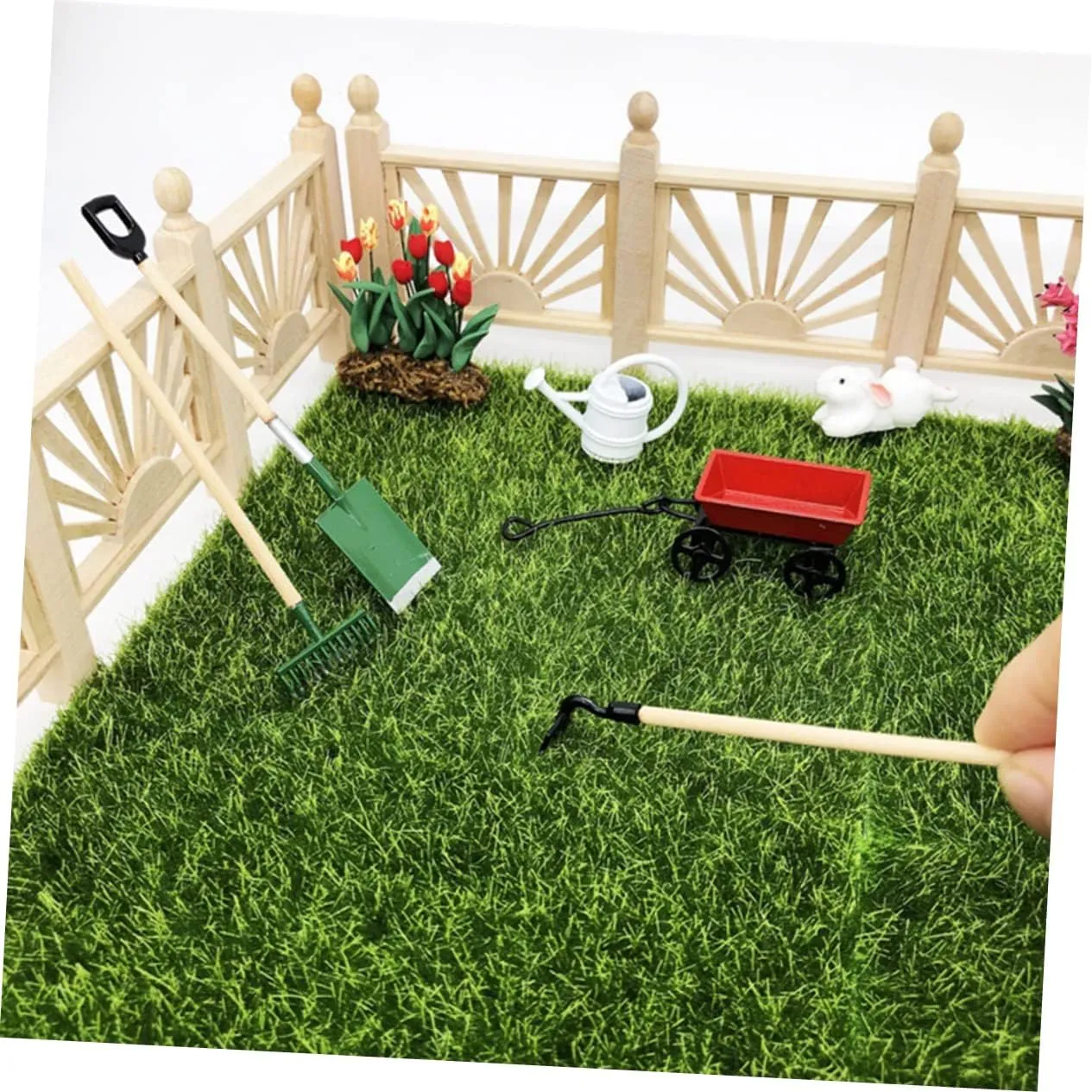 Garden Scenes Creative and Mini and denomination voyager coincide hare DIY Decoration POPETPOP 5 Sets Miniature Gardening Tool Doll House Accessory for Micro 