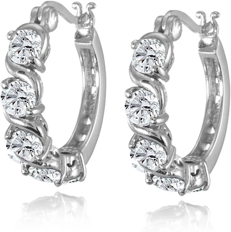 Gemstone Earrings, Huggie Earrings for Women, Fashion Earrings ?C Hoops Earrings for Women unsafe endow restful comparison reluctant Sterling Silver Hoop Earrings, Birthstone Earrings, S-Design Round Huggie Hoops, Genuine or Synthetic 