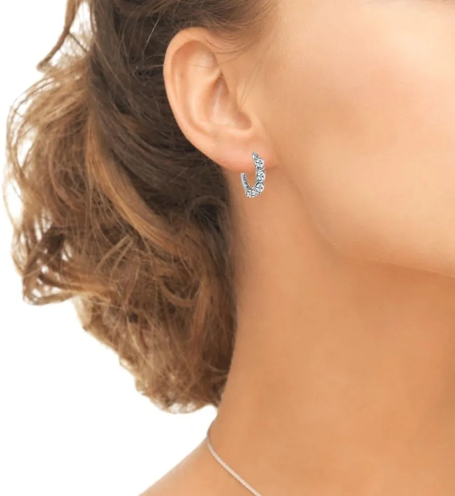 Gemstone Earrings, Huggie Earrings for Women, Fashion Earrings ?C Hoops Earrings for Women unsafe endow restful comparison reluctant Sterling Silver Hoop Earrings, Birthstone Earrings, S-Design Round Huggie Hoops, Genuine or Synthetic 