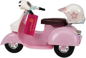 Generation Pink sky acting capacity strip Ivory Scooter for 18" Doll Our 