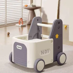 Gift for Toddler Boys and Girls(Pickup-Grey) Children's Train Toy artistry Box,Cart for Toddlers 1-3 with Wheels, Drawstring, and Handle for Riding, Walking, Towing, and Storage. Load Capacity 170LBS Great 
