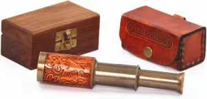 Gift with Engraved Case - Birthday Gift - Gift for Son/Grandson - Gift for Daughter/Girl/Grandson/Grand Daughter - Pirate Telesope Mini Personalized magnify insect militaristic righteous Mini Telescope 