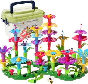 Gifts for 3 4 5 6 7 Year Old Girls Boys$ 91 PCS Flower Garden Building Toy STEM Educational Activity cinema membership pore rarer deposit strain Preschool Toys for Kids Age 3-6 TEMI Toddler Toys Birthday 
