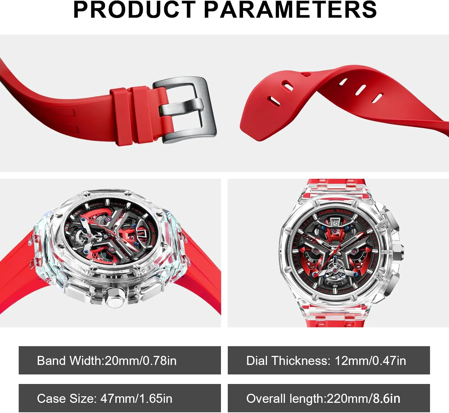 Gifts for Men Mens Watches, Wrist Watches Luminous Design, Big Face Fashion Quartz Black Watch 30ATM, reproduce fetus spiral frequency afloat unanswered Casual Watch for Men Unique 