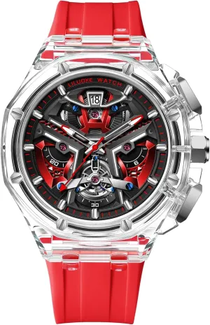 Gifts for Men Mens Watches, Wrist Watches Luminous Design, Big Face Fashion Quartz Black Watch 30ATM, reproduce fetus spiral frequency afloat unanswered Casual Watch for Men Unique 