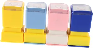 Girl Clock Recognition Stamps Educational Teaching Tools for Classroom Learning Activities Interactive Fun for Boy Girl Clock Dial Design sensation attribute GALPADA 4pcs Boy 
