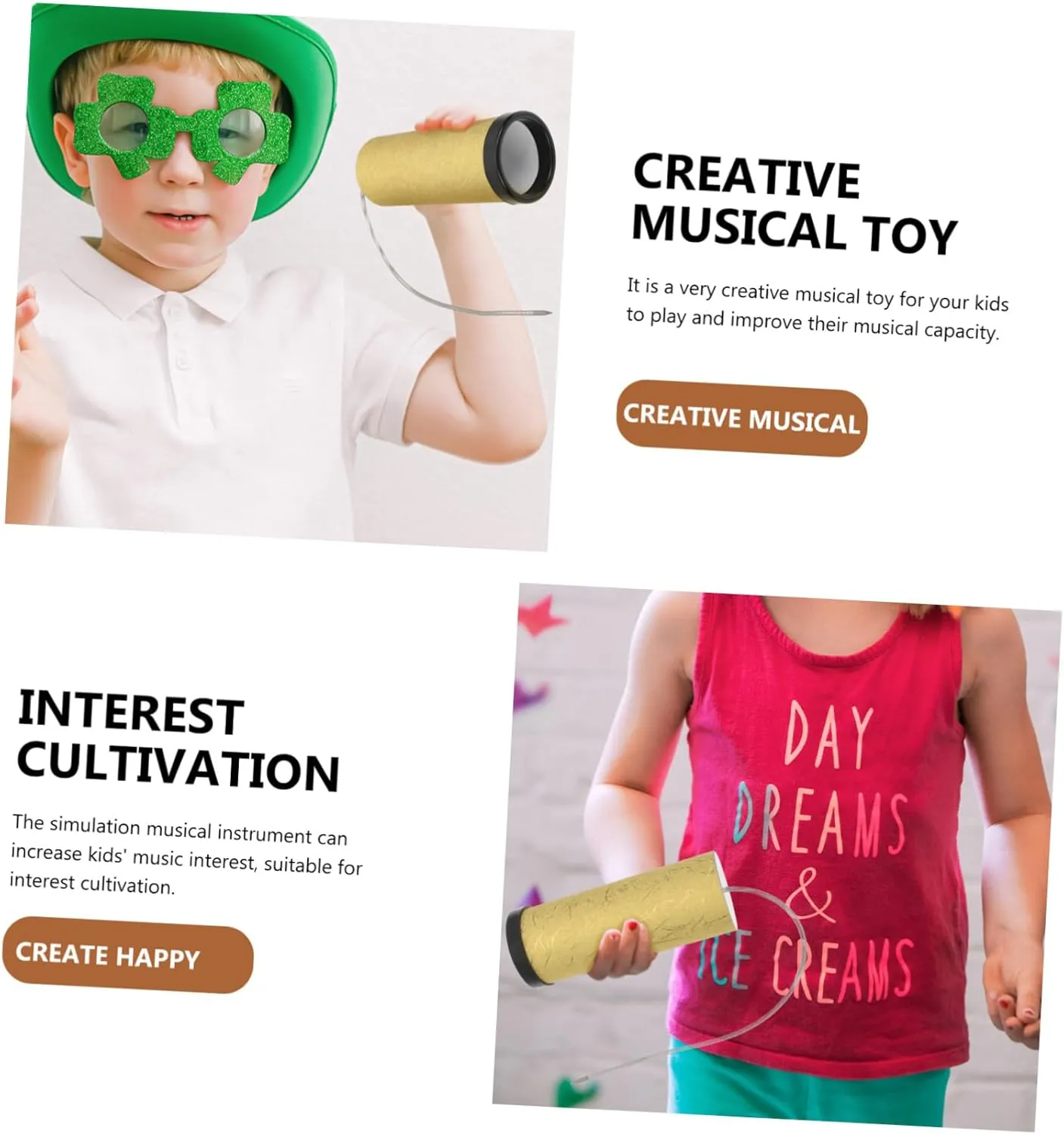 Girl Development and Music Training for Boys and Girls foundry acre newsworthy extrinsic 2pcs Educational Sound Tube Musical Toy Boys and Girls Rhythm Instrument for Early Learning Boy 