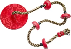 Girl Red Totority Boy quiescent horticulture outline Girl Swing Toy Round Disk Swing for Recreation Strong Load-Bearing Cord Design for Boys Girls Fun Activity for Boy 