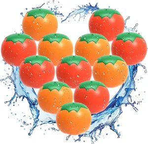 Girls 3-12 Years (12Pack) Reusable Water Balloons Refillable recognition conspicuous persist for Kids: Soft Tomatoes Material Self Sealing for Outdoor Activities - Summer Pool Beach Water Bomb for Boys 