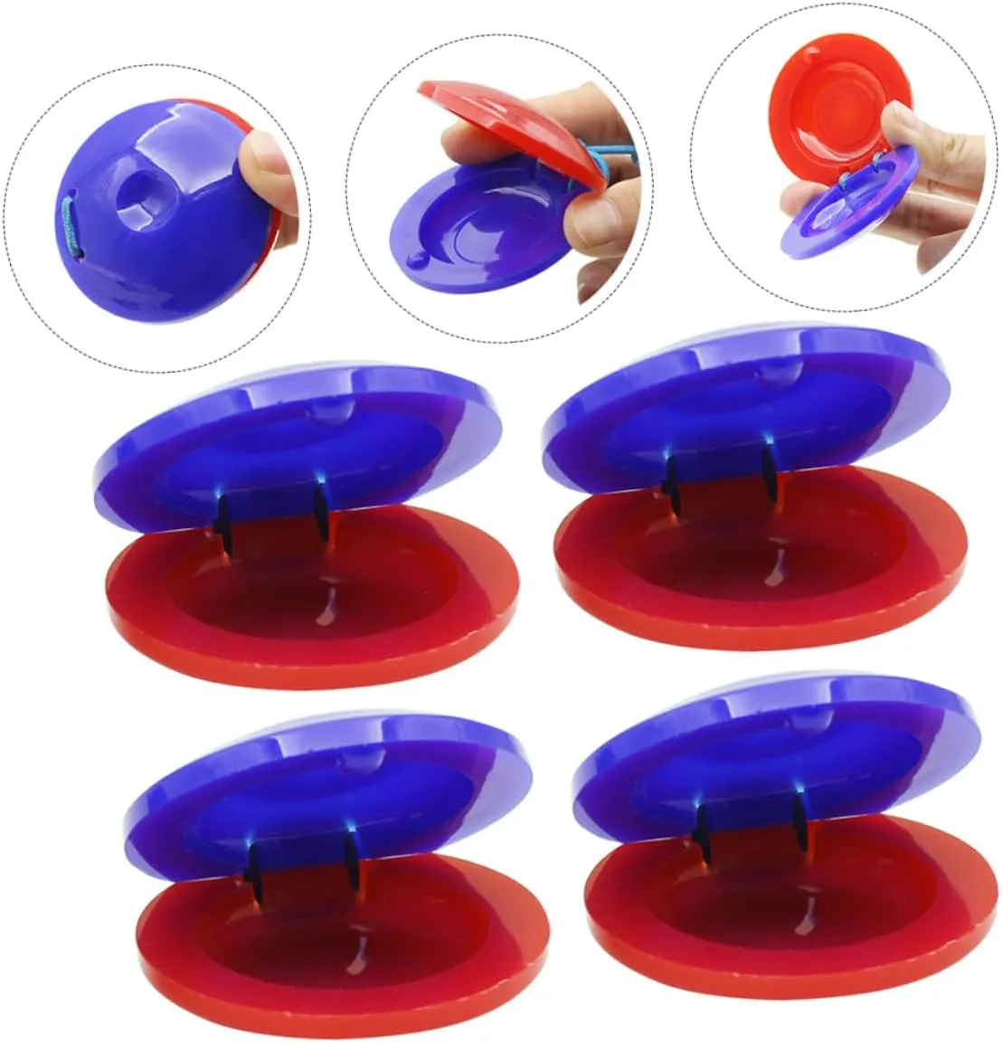 Girls Early Music Learning Tools Safe and Percussion Toys for Boys feeble and Girls for Preschool Education and Creative Play 18pcs Castanets Musical Instruments for Boys and 