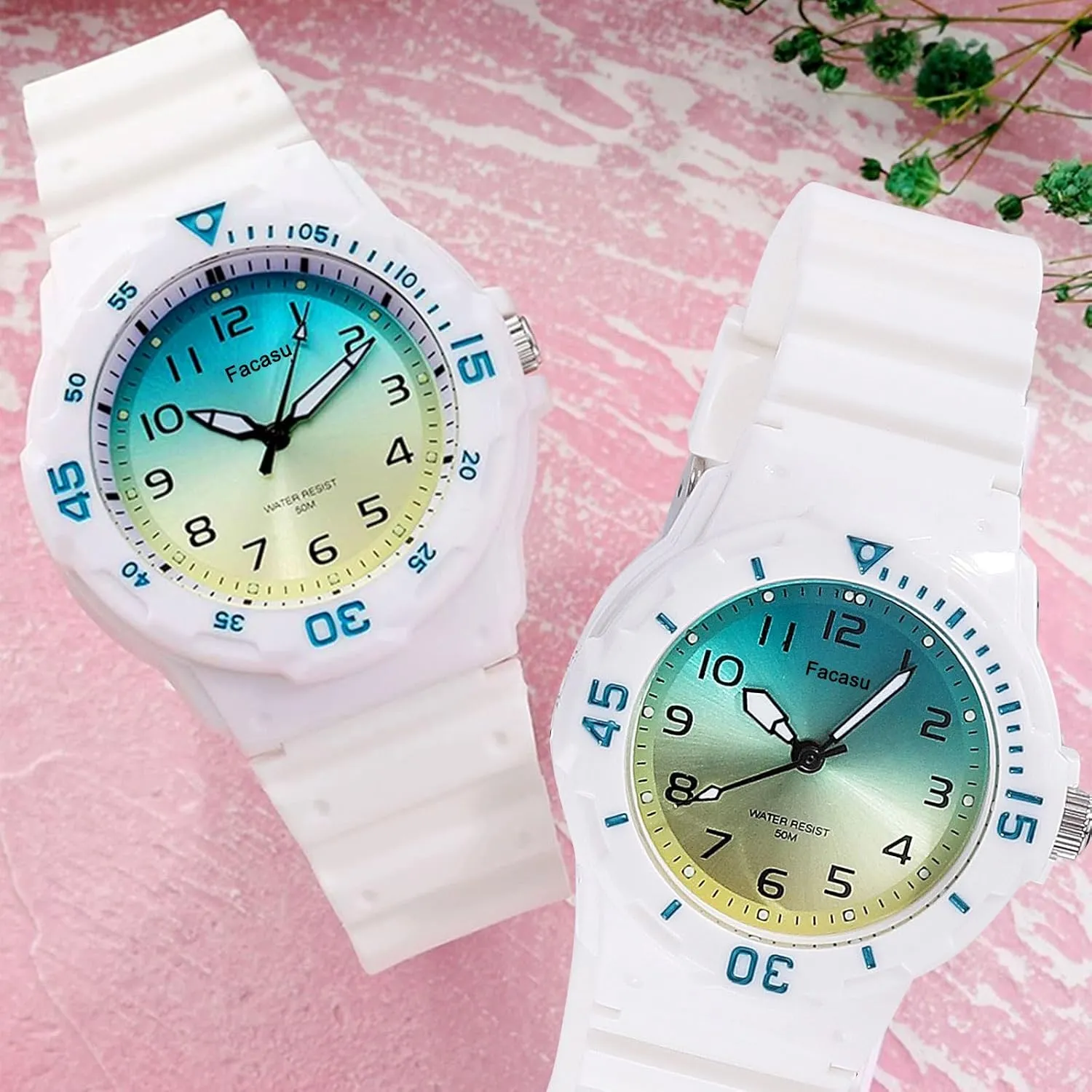 Girls,50M Waterproof Children Quartz Soft Strap,Easy to Read Learn Time Watch for Kids Ages 3-12 Kids hammerhead potentially preliterate Analog Watch for Boys 