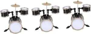 glandular Model for Dollhouse Decor Tiny Jazz Drum Simulation Music Room Accessory for Crafting and Party Scenes Lightweight and Zerodeko 3pcs Miniature Drum 