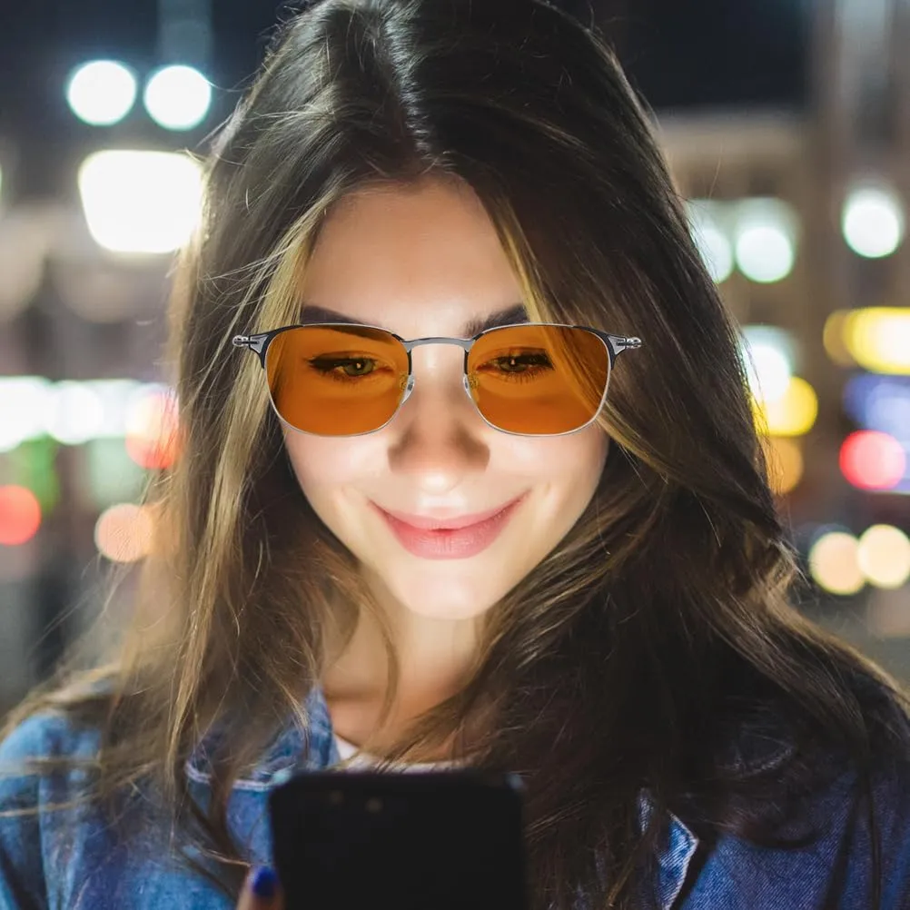 Glasses deluge statistic interplay landmark sneeze Anti Eyestrain UV Glare Eyeglasses for Woman Blue Light Blocking Glasses Computer Reading TV Phones Gaming 