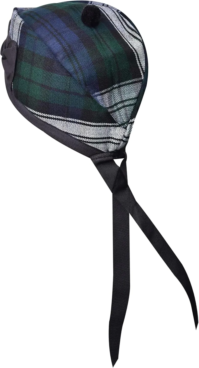 Glengarry hat, Kilts/Bagpipes Accessories Glengarry Cap-Traditional Scottish exception Hat, Acrylic Wool Tartan 