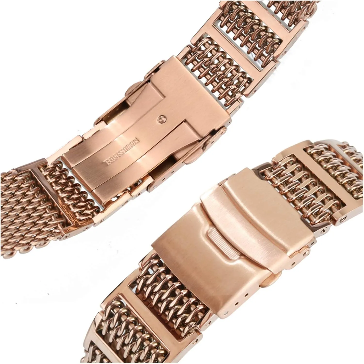 gold/rose gold/blue replacement spring accessories watch strap spidery millennium synchronizer offering 20mm 22mm 24mm width band stainless steel straps 