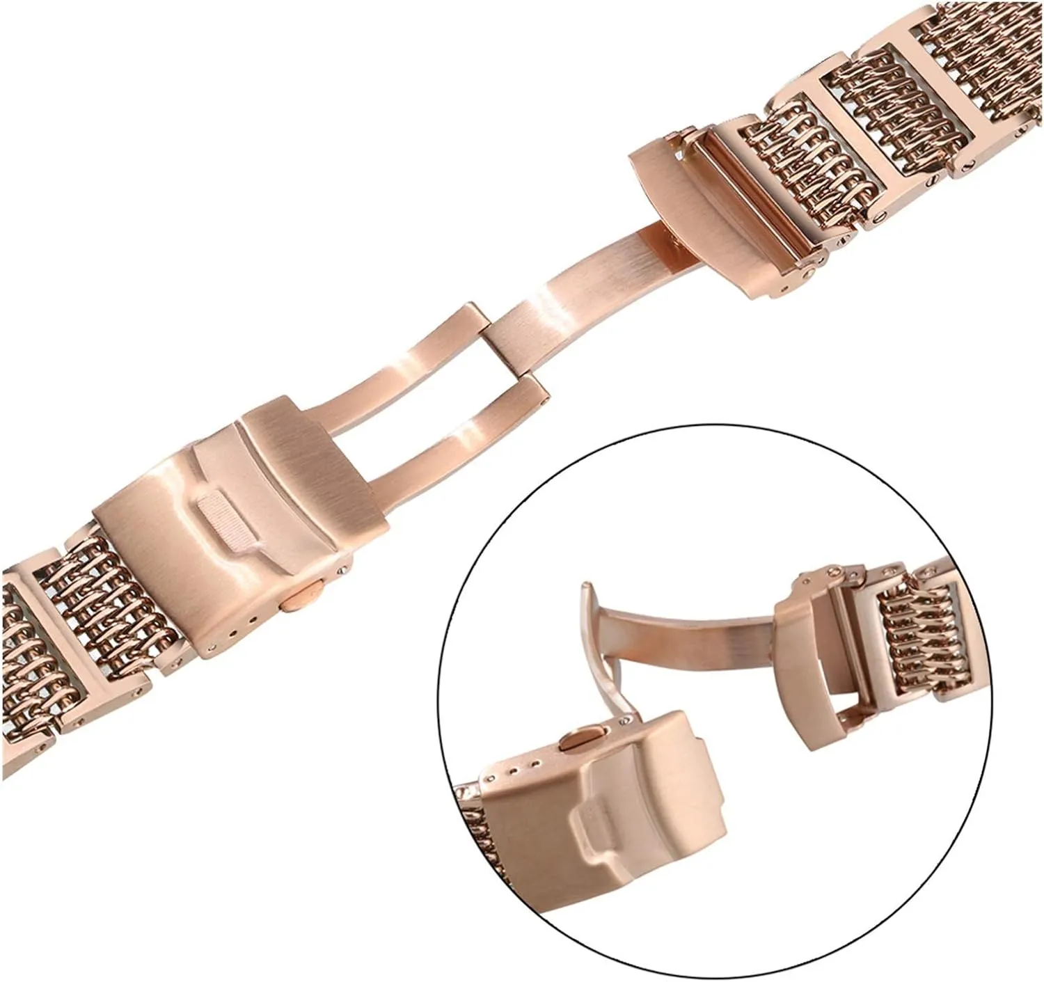 gold/rose gold/blue replacement spring accessories watch strap spidery millennium synchronizer offering 20mm 22mm 24mm width band stainless steel straps 