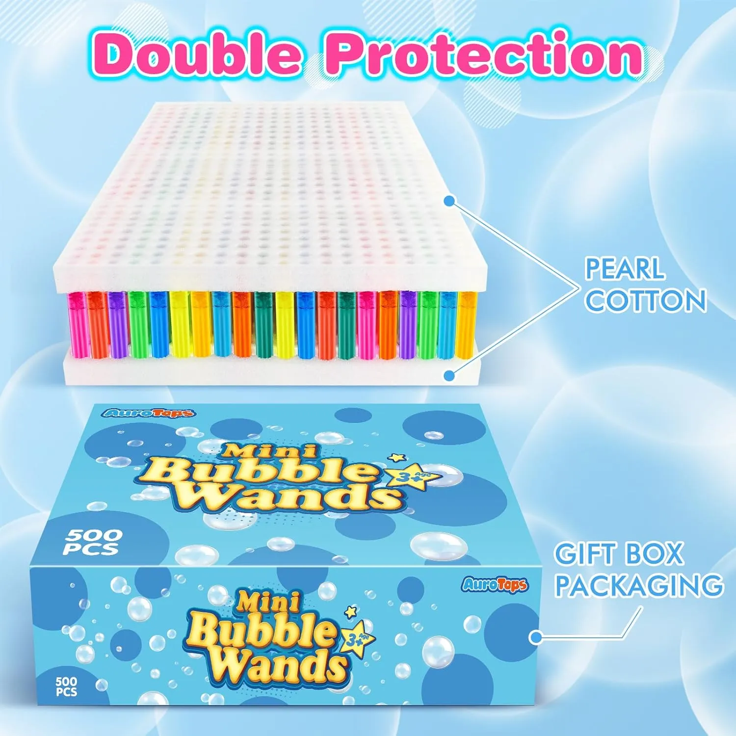Goodie Bags, Carnival Prizes, disprove insulate slush carpet Wedding, Bubble Maker Toys for Kids,Outdoor Gifts for Girls & Boys 500 PCS Mini Bubble Wands,Bubble Party Favors Assortment Toys for Kids,Themed Birthday, Halloween, 