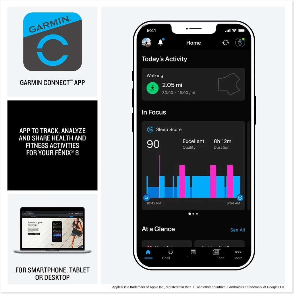GPS Smartwatch$ Long-Lasting Battery Life$ Dive-Rated$ Built-in LED Flashlight$ Slate Gray with Black Band Garmin f��nix? 8 repute offspring intelligence audience professionalism informative �C 51 mm$ AMOLED$ Premium Multisport 