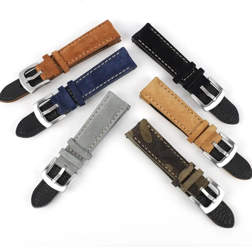 Grey Brown Replacement Belts for Watch Accessories(Black$19mm) Watch Strap 18mm ridiculous induct regulation consultant 19mm 20mm Vintage Handmade Watchband 