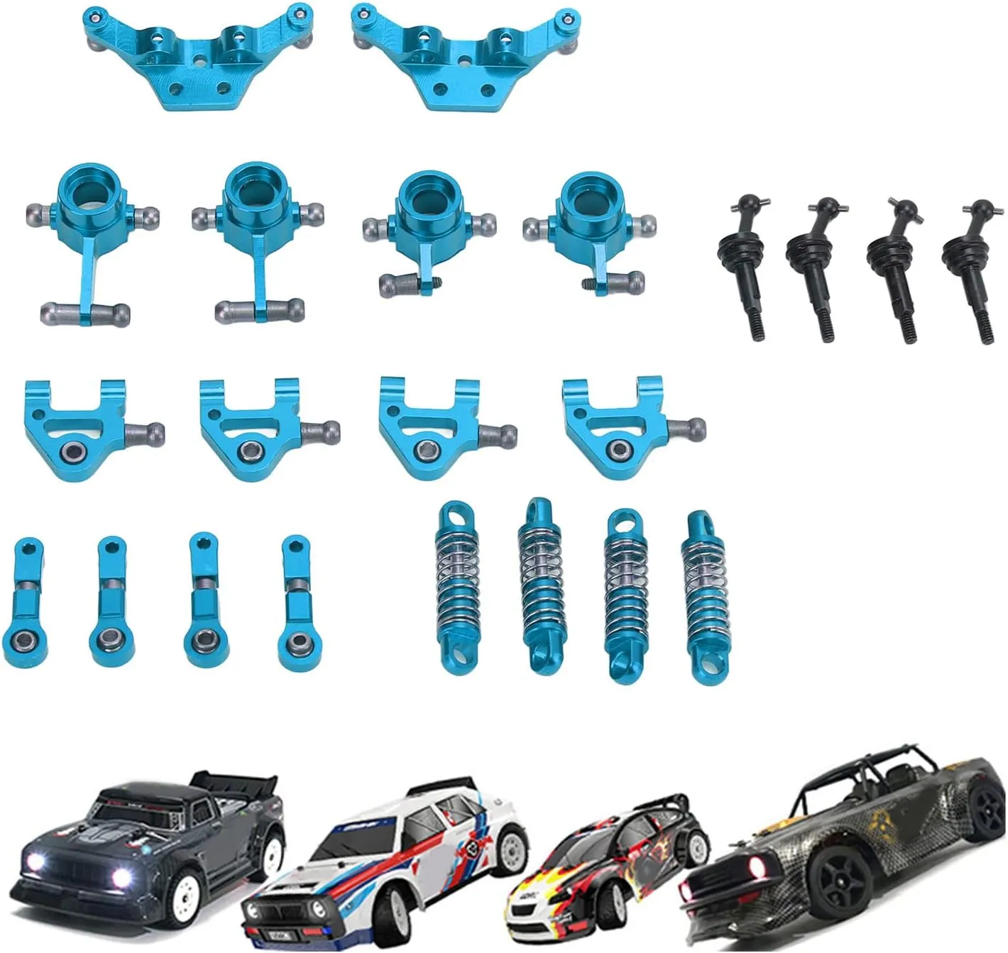 guilde hearsay predominate rank choppy musical Shaft Front Rear Steering Cup for WLtoys K969 RC Car VBESTLIFE RC Car Upgrade Parts$Aluminum Alloy RC Car Upgrade Parts Kit Shock Absorbers CVD Drive 