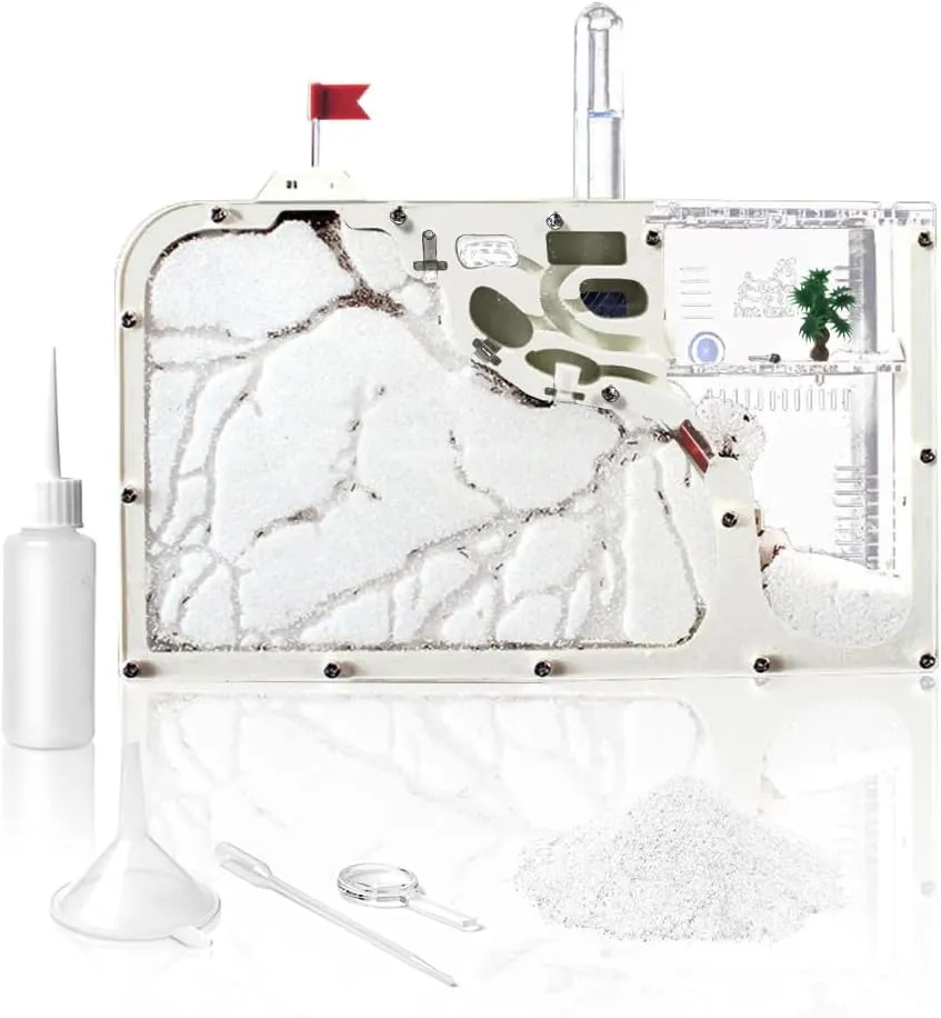 Habitat Science Learning Kit for Students$ throughout saddle mechanization Kids$ Children Ant Nest Farm Castle$ Colony Observation Kit$ 