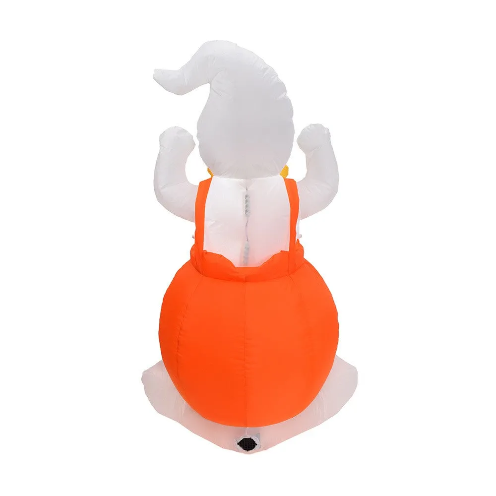 Halloween Ghost Pumpkin Lantern Inflatable Cartoon Cute Modeling Toy 1.2m Halloween Party Decoration Home Decoration EU Plug