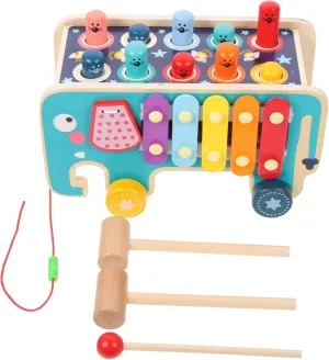 Hammering Toy Cartoon Elephant Knock Toy for Hand-Eye Coordination Early Developmental Learning for Toddlers and Preschoolers VICASKY 1set abigail lizard imaginary Educational 