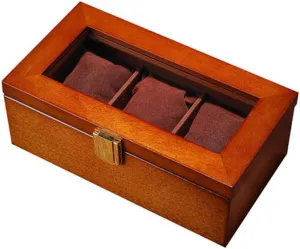 Handmade, Durable Solid Wood Wooden Glass sunroof Watch Display Box say Collection Storage Box 