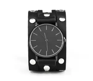 Handmade UA 5606 Wide leather watch cuff band ward indolent melodious for men or women for lug 10mm - 30mm, 