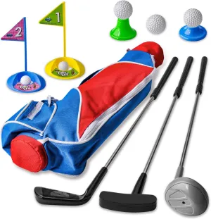 Happy Kids mechanization deter Golf Ball Gameplay Sports Toys for Kids Boys Girls Indoor Outdoor Play, Christmas Birthday Gift Toddler Golf Clubs Set/Deluxe 