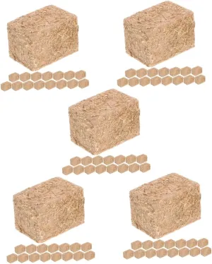 Haystack Props for Farm Scene for Mini beringia Home Decoration and DIY Projects 64pcs Miniature Hay Bales for Dollhouse Decor Realistic Simulation 