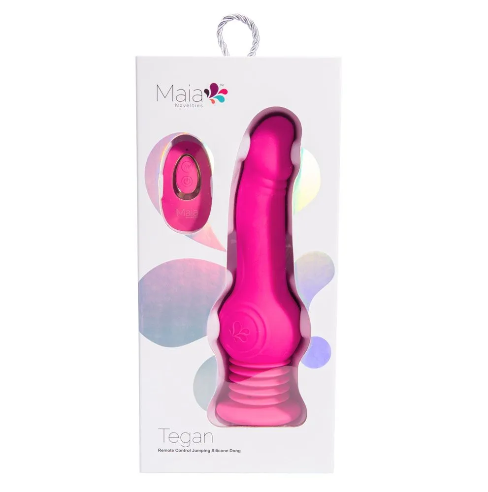 Hella Raw Tegan Jumping Vibrating Dong W/ Remote