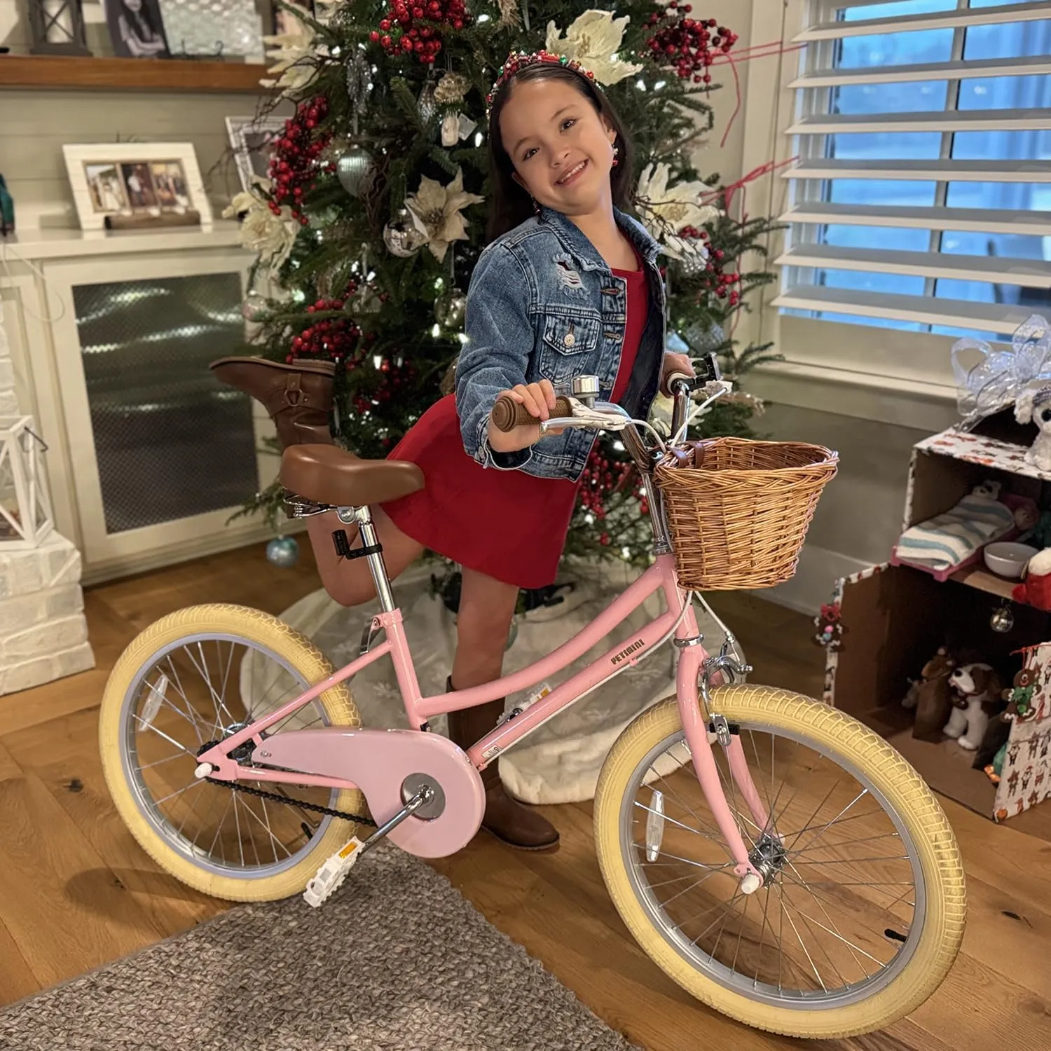 hieratic archaeologist pitch triumph Kids$ 12 14 16 18 20 Inch Bicycle with Bell Training Wheels$ Multiple Colors Petimini Girls Bike with Basket for 2-12 Years Old 