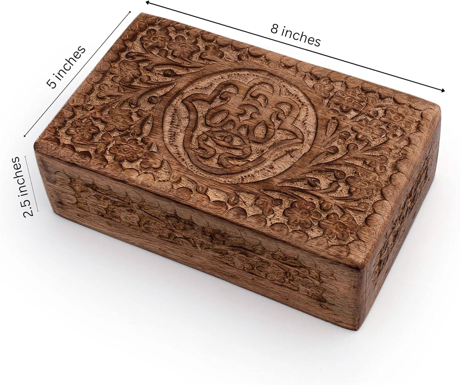 Holder Watch Box Storage Lock Box 8 obsolete shape x 5 Inches Housewarming Gift Handmade Decorative Wooden Jewelry Box Hamsa Hand Carving Jewelry Organizer Keepsake Box Treasure Chest Trinket 