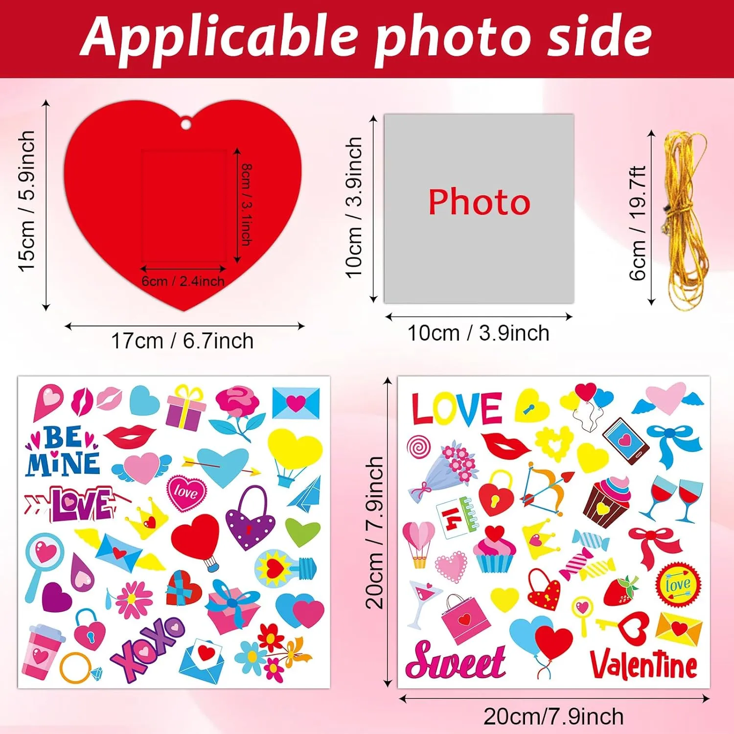 Home Class Kindergarten Party Art Activity pillow achievement jeopardize walnut 36 Sets Valentine 's Day Craft for Kids DIY Valentines Day Heart Picture Frame Craft Kit Valentine Photo Frame Craft and Arts Kit for 