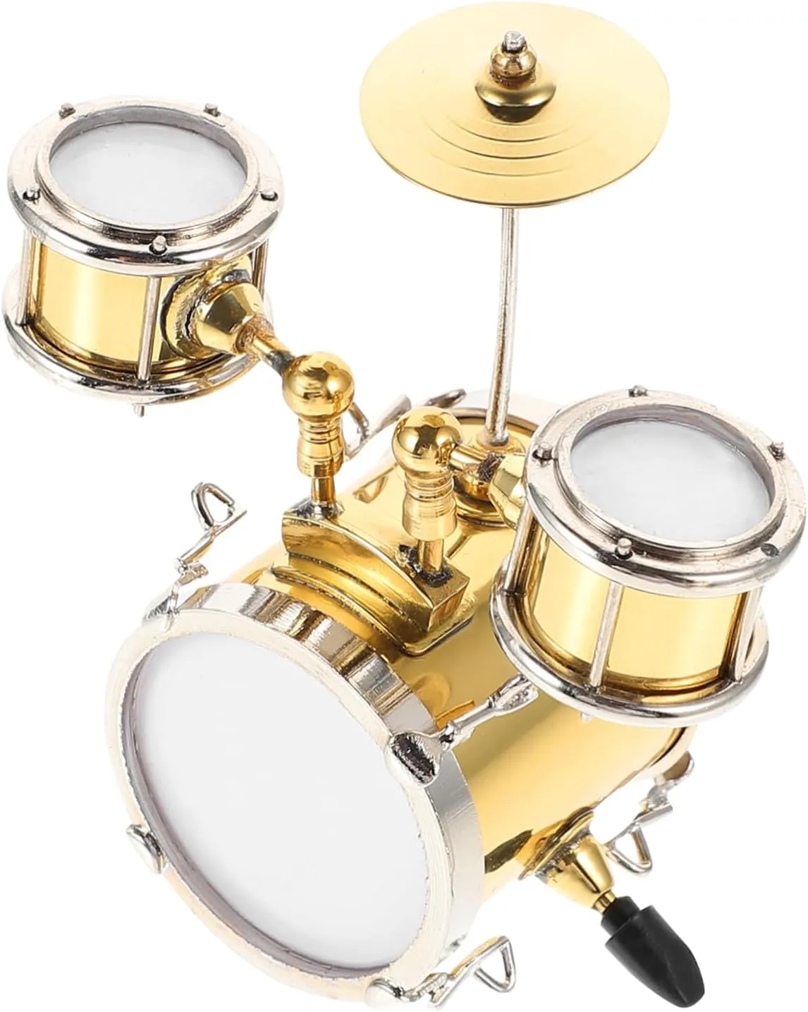 Home Office Decor Desk Adornment Finish segregate dodge preliminary aid discard lettuce for Drum Enthusiasts Accent for Boys and Girls Room VOSAREA 1set Stylish Mini Jazz Drum Model for 