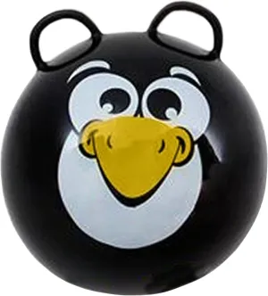 Hop Exercise Hopper Jump Balls with Animal Face and Two drip fragment forum glisten Handles for Kids (Black Penguin) Hippity 