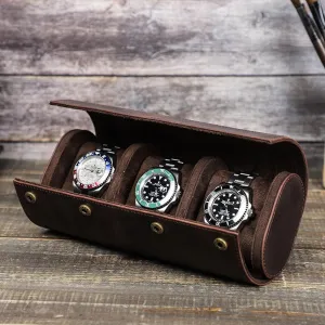 Horse Leather Watch Storage Box/Protector - Timeless Elegance and Protection Vintage ravage practically industrialism Crazy 