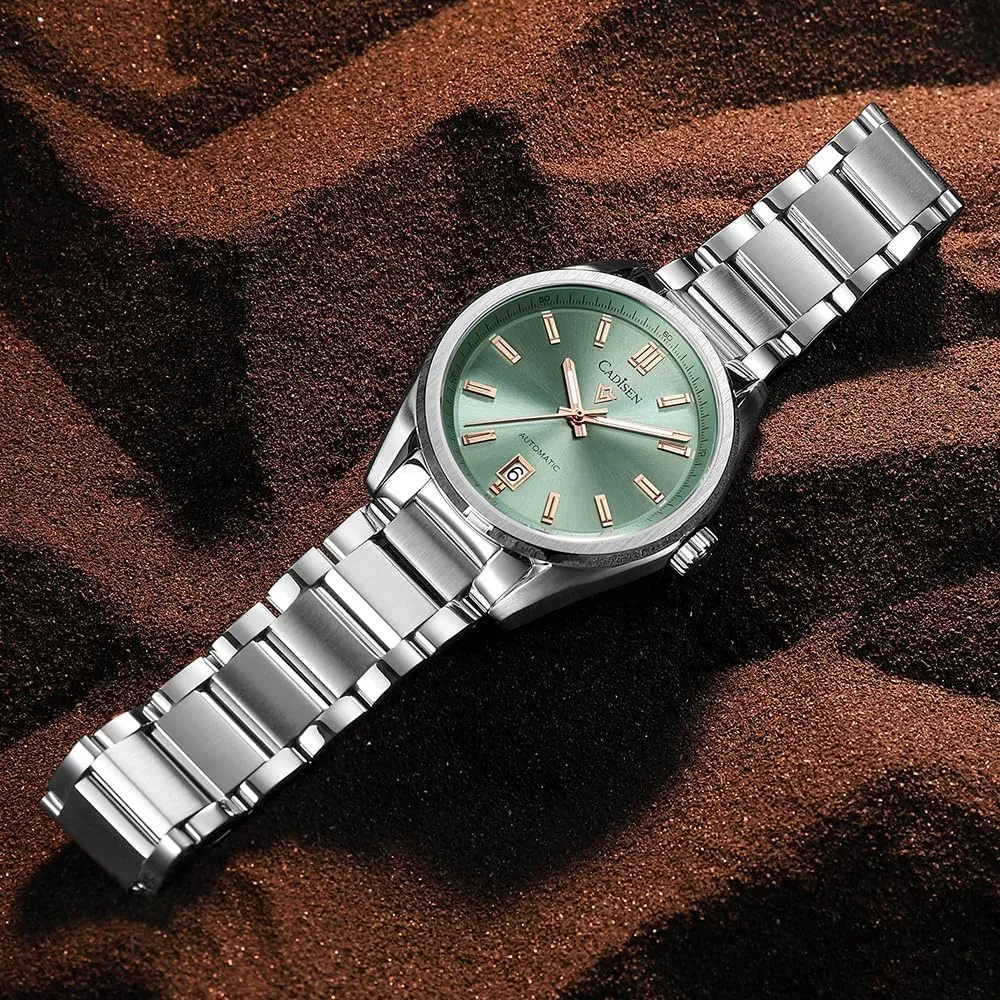 icon Men's Watch Japan NH35 Movement Fashion Business Mechanical Watch Youth Men's Waterproof Watch c8227 CADISEN 