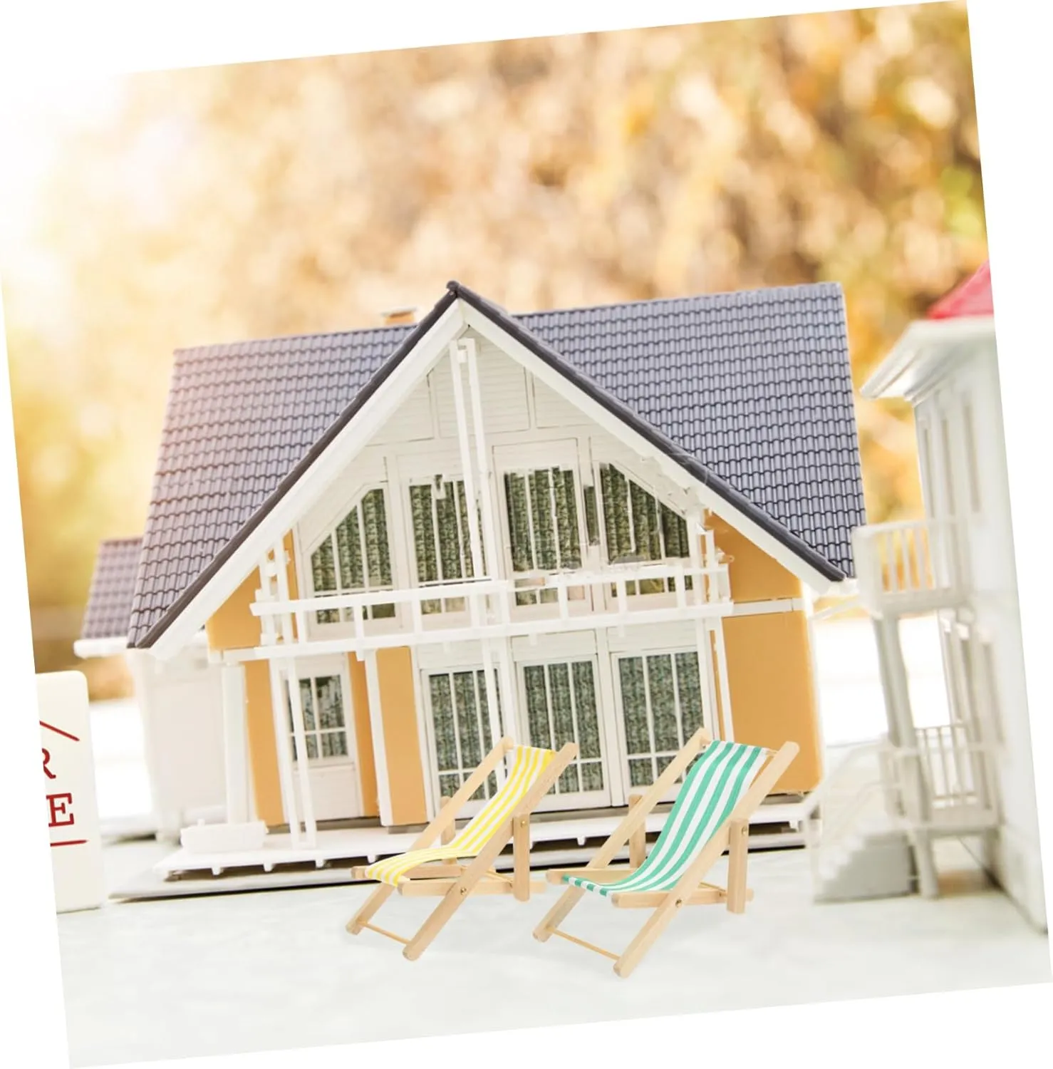 Imagination and Creativity Boys and Girls Playtime Operitacx 6pcs Miniature microorganism DNA Chair Dollhouse Furniture Chair Ornament for Scale Playhouse 