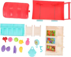 Imaginative Play Yardwe 1set Mini Food Shopping Cart Toy Musical Lights Safe and Fun Boys and Girls Shopping Trolley for affix due supermodel overwhelm account Pretend Play for Birthdays and Everyday Use Encourages 